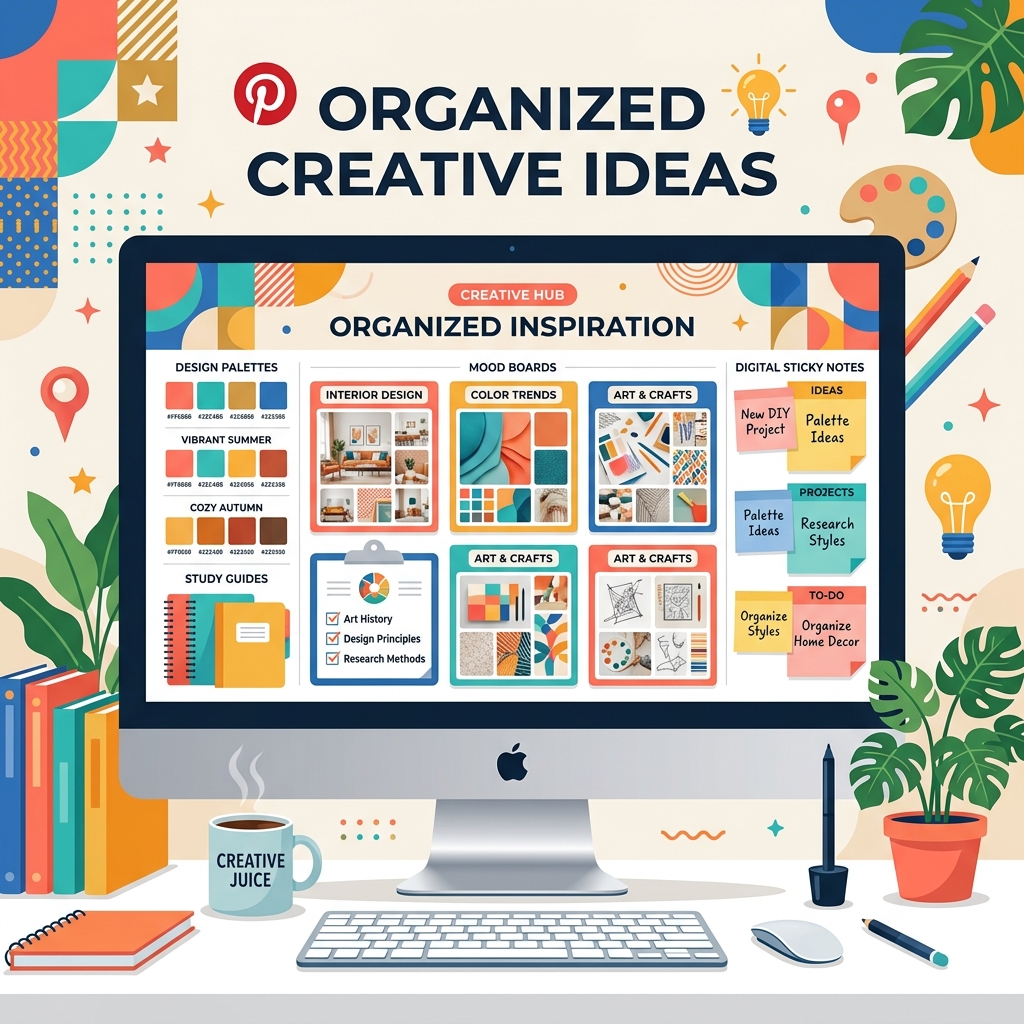 How to Save and Organize Pinterest Ideas for Study, Design, and Work
